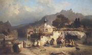 Paul von Franken Paul von Franken. View of Tiflis oil painting on canvas